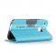 Hybrid Color Frosted Flip Leather Wallet Case for HTC One M9