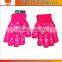 USA winter knitted custom logo gloves