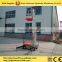 automatic single mast aluminium alloy lift platform 10m 100kg