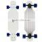 2016 new design pp plastic skateboard longboard with high rebound pu wheels