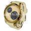 FT1636 High quality stainless steel case back 30m water resistant dual watch