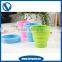 Travel use temperature sensitive silicone cup