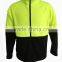 Men's Workwear industrial hi-vis yellow&black polar fleece safety jacket /HI Visibility jacket