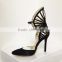 Catwalk New Women Pointed Toe Black Satin Fancy Pumps Lady High-Heeled Single Shoes Party Women Dress Shoe