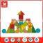 Top Bright Teaching EN71 and ASTM Leaves Block Wagon Educational Wooden Toys Sensory Folds High Toys Manufactured in Wenzhou