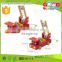 classical wooden toys wholesale fire engine toy OEM educational wooden fire truck toy for child EZ5122