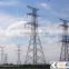 Galvanized tall towers supporting power cables