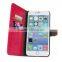 left cover card wallet design mobile phone cover/cellphone bag for iphone 6 stand leather case