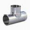 Stainless Steel Sanitary Welded Polishing Tee For Tube Fittings