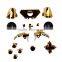 Replacement ABXY Bumper Trigger Button Set for XBOX One Controller Chome Gold