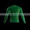 Polyester Spandex Long Sleeves Gang Green Compression Shirt/Rash Guard with Club Logo Player Name and Numbers at Sleeves