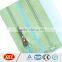 Hot Sale Wholesale Green Open End Nylon Zipper , Garments Zipper