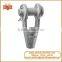 Forged spelter wire rope socket with pin