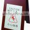 folding wooden caution floor sign stand