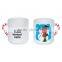 8 Oz. 230ml Fashion Personalized Customized Party Drinking Cups With Handle Promotional Popular Plastic Snowman Mugs