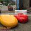 1.9M fiberglass stylish stone chair city plaza shopping waiting stool