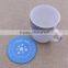 custom embossed logo soft pvc coaster
