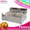 Fast food restaurant cooking equipment electric deep fryer dual baskets