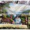 Fashional embroidered design fabric tapestry with custom design