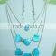 Super quality Crazy Selling two tones bib statement necklace