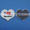 3D red heart shape fridge magnet soft pvc , rubber pvc refrigerator magnet heart