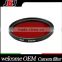 JGJ 30.5mm-37mm 30.5-37 mm Step Up JGJ Factory Price Round Circle RED Color UV Lens Filter for GoPro HERO 4 / 3+/3/2/1 Camera