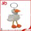 customized cute plush duck keychain