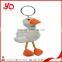 customized cute plush duck keychain