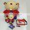 custom plush school bag toy, school plush bag for kids