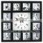 colorful photo frame wall clock