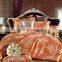 reactive bedding set luxury 100% cotton printed flower luxury bedding set