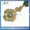Souvenir Ribbon Die Casting 3D Zinc Alloy Brass Custom Gold Medal