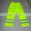 Oxford knit PU workwear raincoat rainsuit relective tape yellow color waterproof breathable