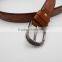 brown color cheap price PU leather belt for men cow hide factory direct eco-friendly material