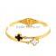 Fashion Trend Stainless Steel Enamel Flower Bracelet Bangles Jewelry for Women