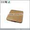 wooden wood portable mobile charger with squared design for 2500mah