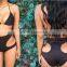 New Design Hollow Out Swim Wear Sexy High Waist Bikini
