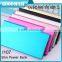 2015 new product ultra slim portable power bank 8000mah with li-polymer battery