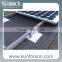 Photovoltaic solar module rail