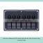 Aluminum Waterproof LED Marine Boat Rocker Switch Panel 6 Gang