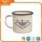 Best selling metal mugs ceramic coffee mug custom printed enamel coffee cup