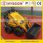 Mini skid steer loader used in cleaning poultry farm house construction