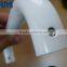 White coated aluminium door handle