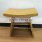 100% nature bamboo durable sitting stool for bathroom