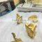 Zodiac metal Crafts in real 24k gold plated , luxury gold color animal style souvenir