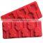 DIY Lollipop Mould 6 Holes Double Heart Chocolate Silicone Candy Mould