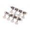Machines Tuners Pegs Tuning Key with White Pearl Plastic Knobs 4L+4R for Mandolin