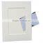 china wholesale luxury linen wedding invitation box with brooch