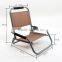 Durable low seat folded lawn chair