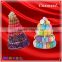 clear and black macaron box cookies boxes 1-10 layers 237 macarons diplay tower plastic stand packaging